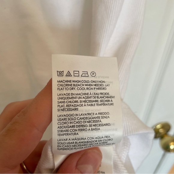 Club Monaco Ivory Ribbed Racerback Tank - Picture 8 of 8